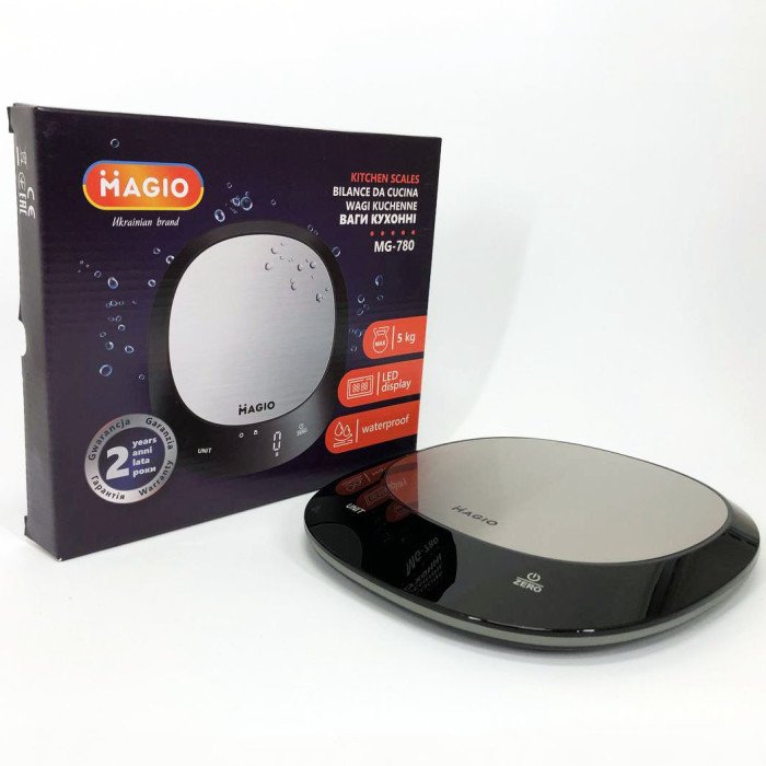 Ваги кухонні MAGIO MG-780 водонепроникні, ваги для кондитера, кухонні ваги міні