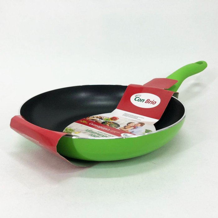 Сковорода Con Brio CB-2014 з антипригарним покриттям Pfluon 20 см. Колір: зелений