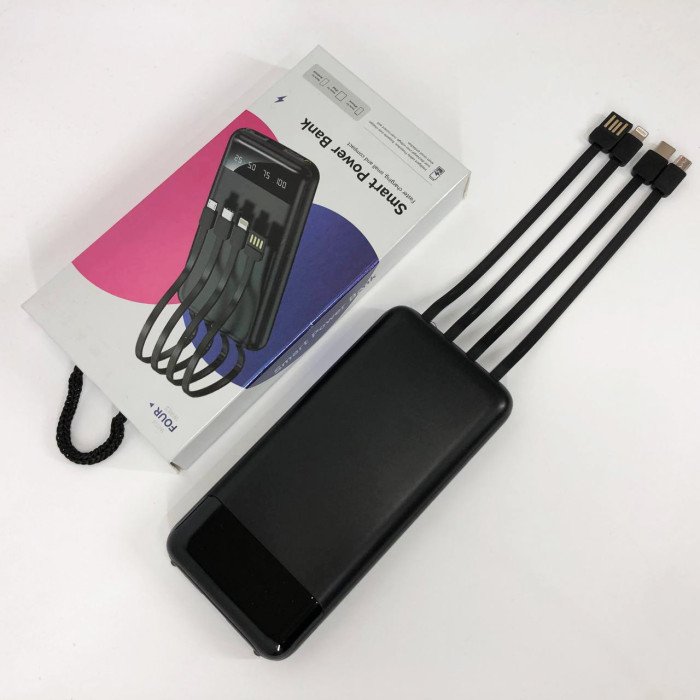 Павербанк Power Bank UKC 50000mAh Мобільна зарядка зовнішній акумулятор портативний павер. Колір: чорний