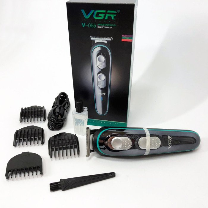 Бездротова універсальна стрижкова машинка VGR V-055, Машинка для стрижки волосся домашня