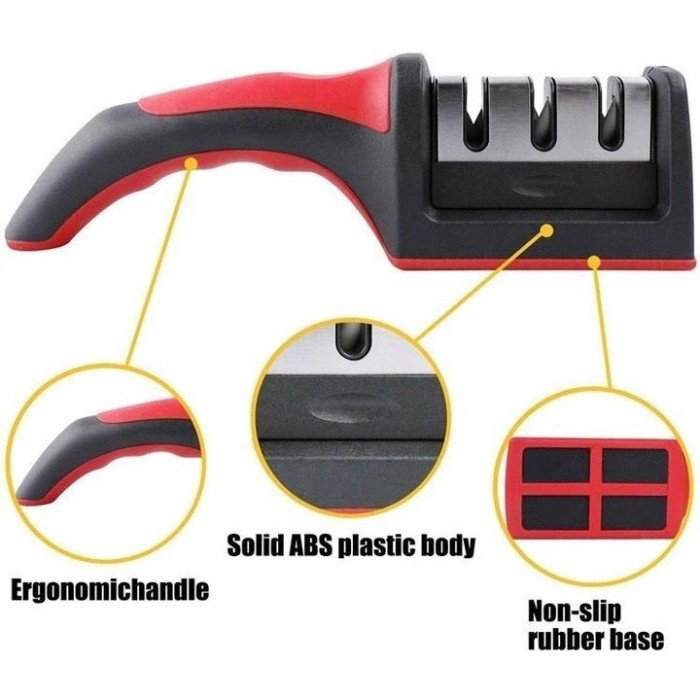 Професійна Ручна Точилка для ножів 3 рівня заточування Fast Sharpener RS-168