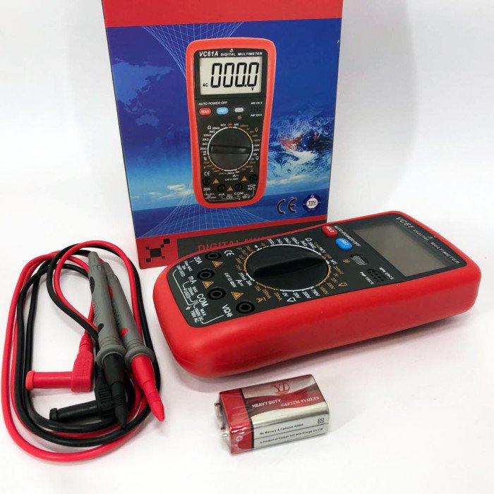 Цифровий Професійний мультиметр Digital VC61 вольтметр тестер. Зі звуком видає сигнал під час дзвінка
