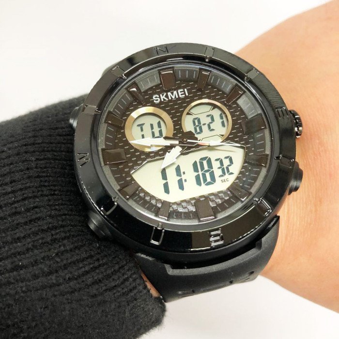 Годинник наручний чоловічий SKMEI 2014BKWT, годинник наручний електронний тактичний, годинник армійський оригінал