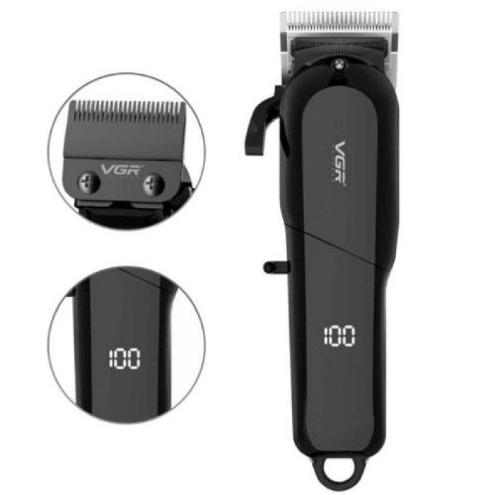 Машинка для стрижки волосся та бороди VGR V-118, Машинка для стрижки волосся бездротова, Електробритва