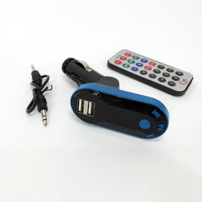 Автомобільний трансмітер/модулятор CM i9, радіо трансмітер, FM модулятор для автомобіля. Колір: синій