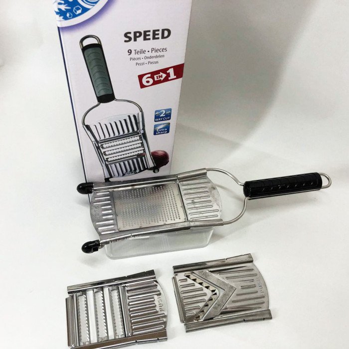 Універсальна овочерізка кухонний рубанок Овочерізка Nicer Dicer SPEED, ручна овочерізка мультислайсер