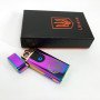 Електрична та газова запальничка Україна з USB-зарядкою HL-435, Юсб запальничка. Колір: хамелеон