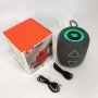 Портативна колонка TG655 5W з RGB підсвічуванням та ремінцем, Гучна блютуз колонка. Колір: сірий