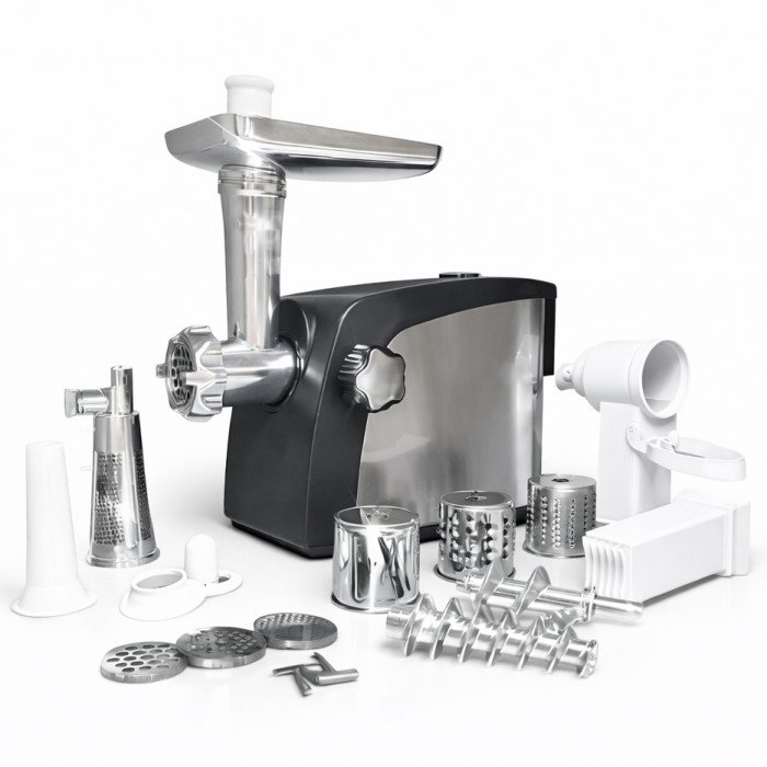 Електром'ясорубка Crownberg CB-4216 3200Вт м'ясорубка соковитискач з терками для овочів та реверсом