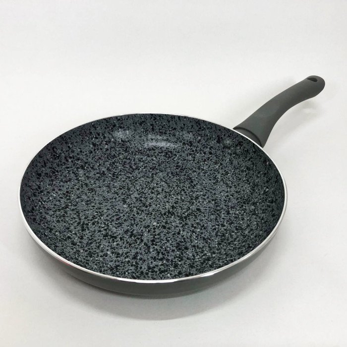 Сковорода Well Done WD-1024B з покриттям LightStone 24 см, сковорода для смаження, якісна сковорода