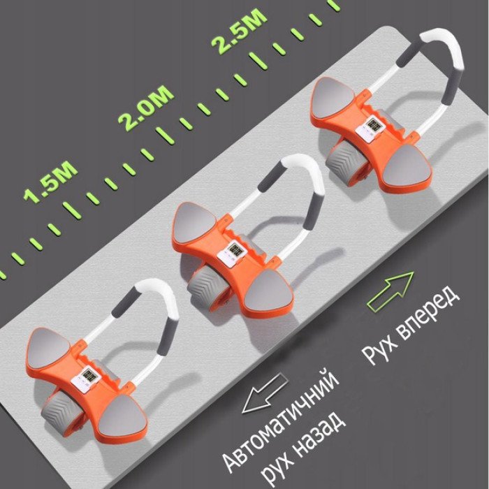 Автоматичний тренажер для живота, коліщатко для живота з подушечкою для пуш-апу