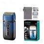 Електробритва-шейвер VGR V-362 чоловіча професійна для сухого гоління з тримером. Колір: синій