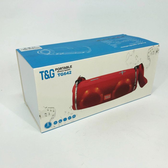 Портативна колонка TG642 з RGB підсвічуванням та ремінцем, колонка для вечірки. Колір: камуфляж