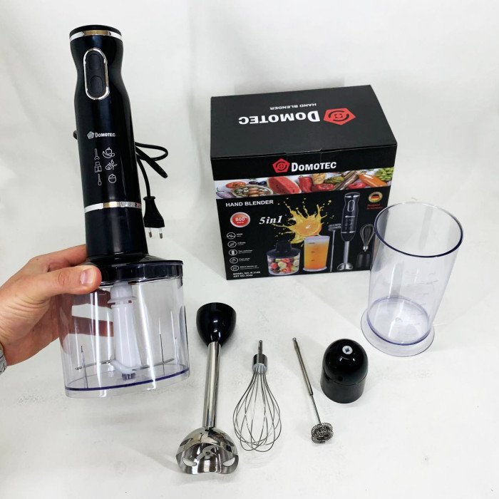 Блендер Domotec R.314B занурювальний 5 в 1800 Вт
