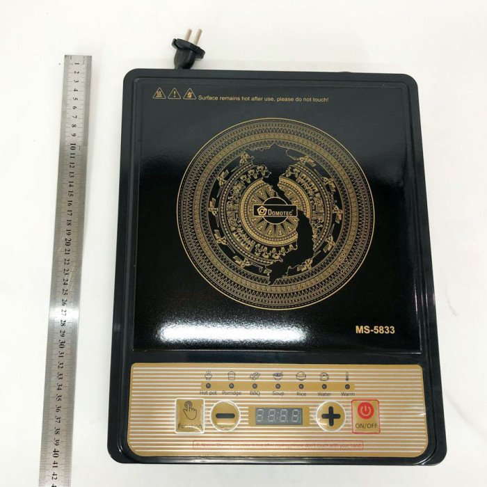 Настільна плита Domotec MS-5833 Однокомфортна Індукційна, електроплита 2000 Вт, плита домашня