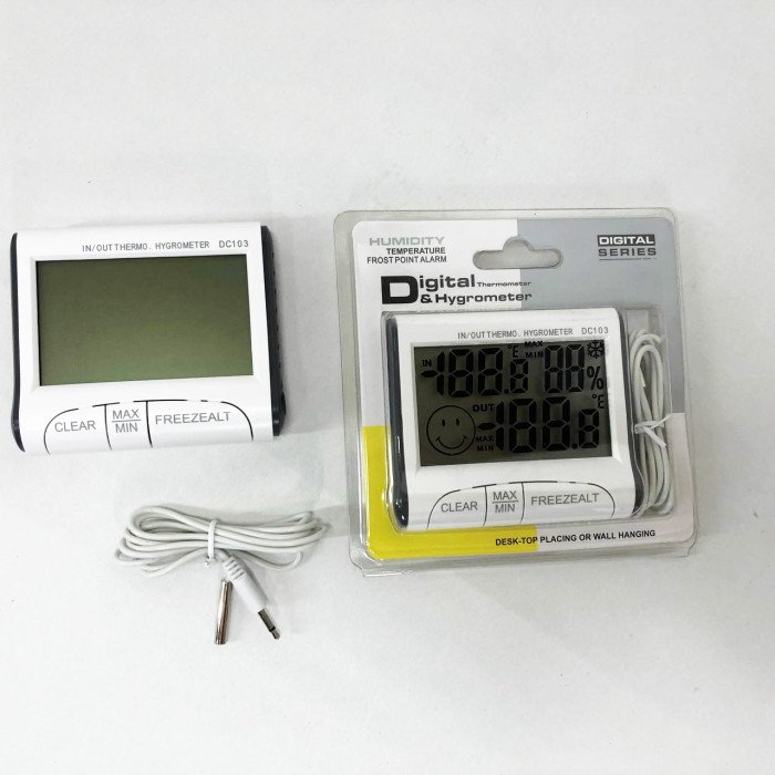Термогігрометр Generic DC-103 метеостанція виносний датчик температури, Домашній гігрометр