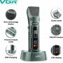 Акумуляторна бездротова машинка для стрижки волосся VGR V-696 з LED дисплеєм та ТУРБО режимом