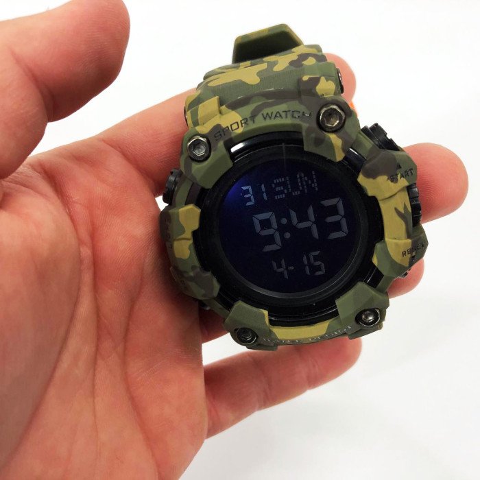 Годинник наручний чоловічий SKMEI 1968CMGN GREEN CAMO, водонепроникний чоловічий годинник. Колір: камуфляж