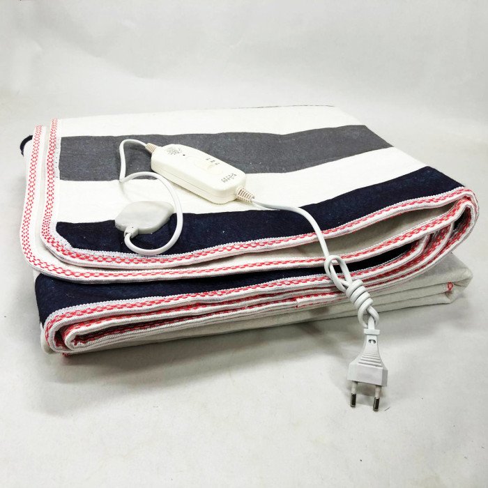 Електропростирадло 150х120 см тепле електро простирадло ковдра з підігрівом смужка