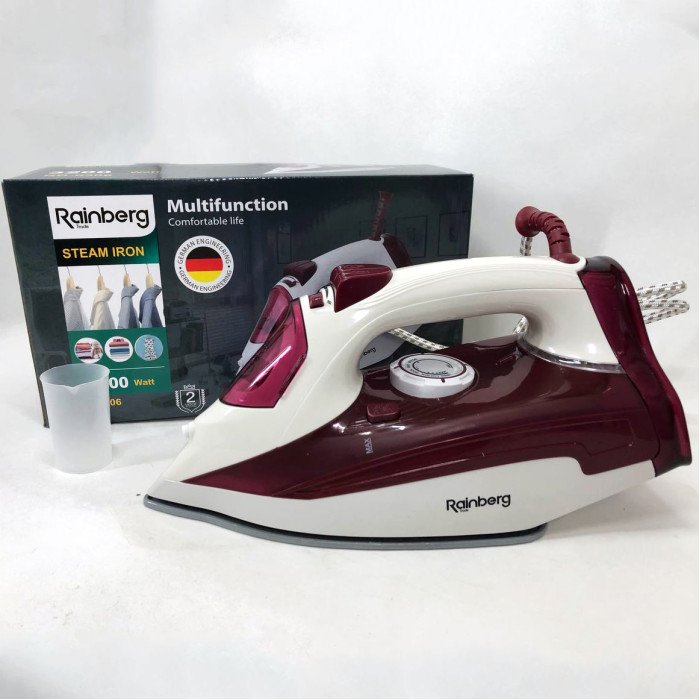 Праска парова Rainberg RB-6306 з керамічним покриттям 3200вт функція самоочищення подачі пари