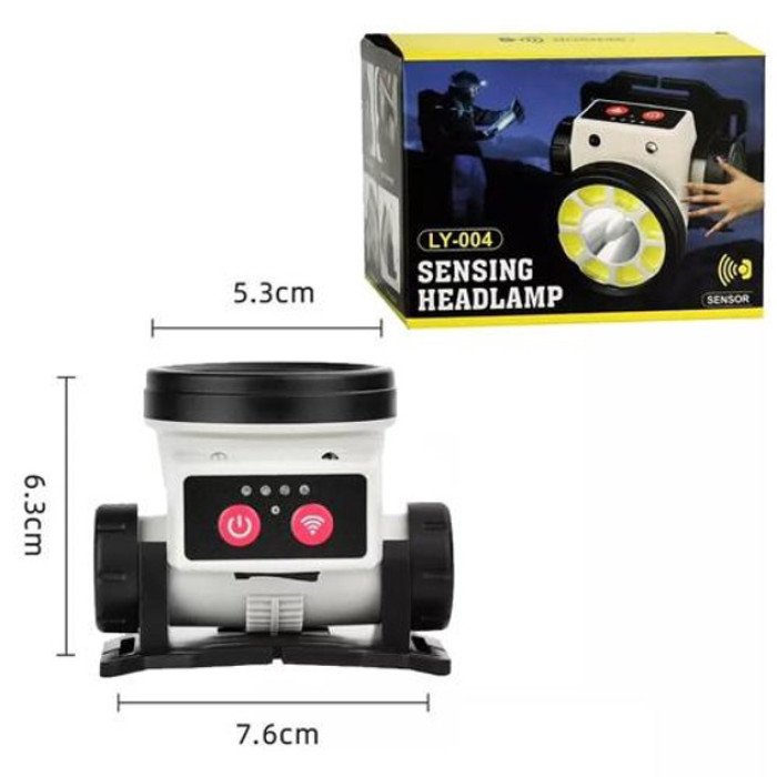 Ліхтар налобний PLD-LY004-XPE+COB, ліхтарик на голову для роботи, потужний світлодіодний ліхтарик на голову