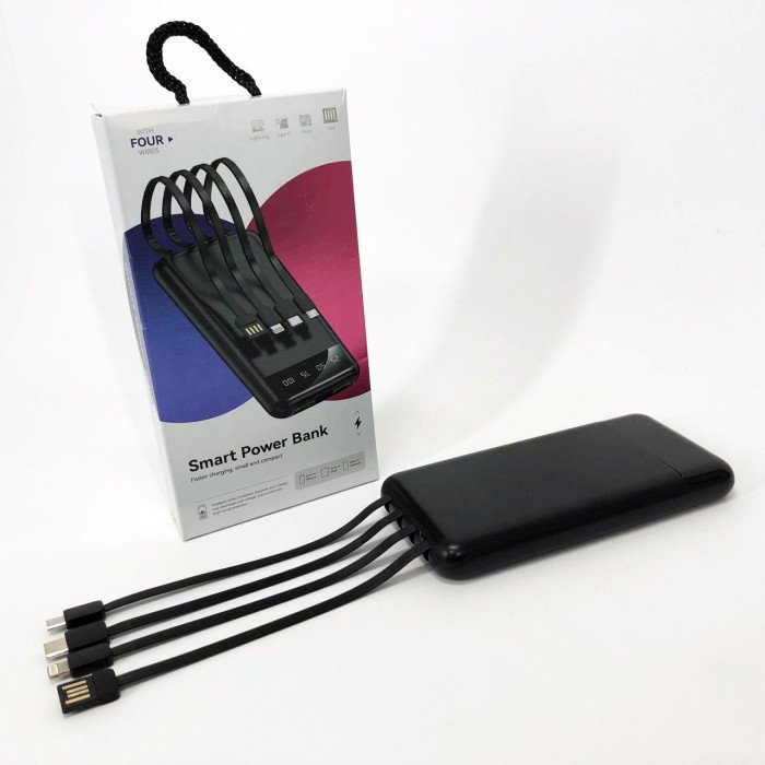 Павербанк Power Bank UKC 50000mAh Мобільна зарядка зовнішній акумулятор портативний павер. Колір: чорний