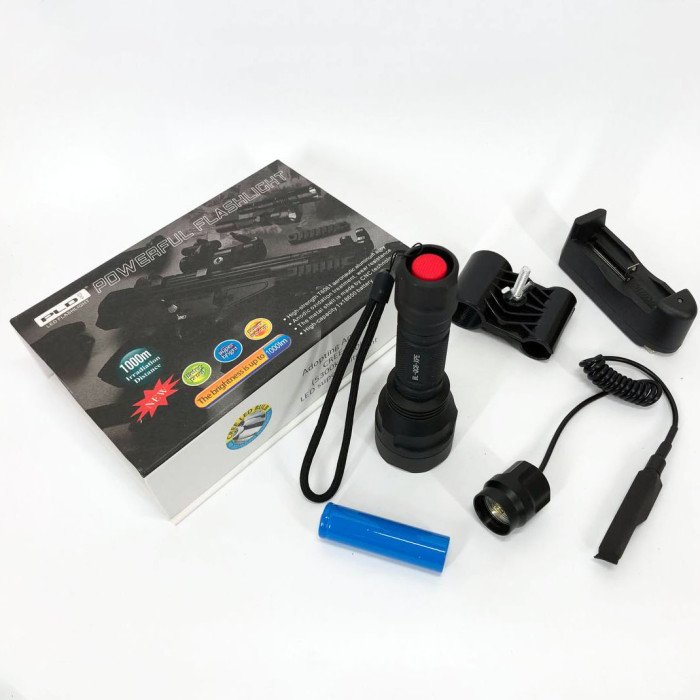 Тактичний підствольний ліхтар Bailong BL-QC8 XPE, сильний ліхтарик, ліхтар ручний тактичний