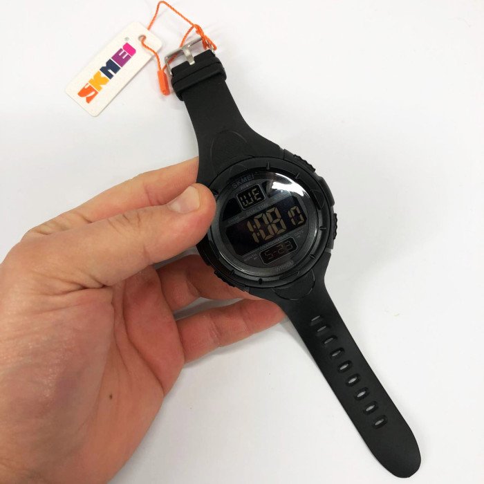 Годинник наручний чоловічий SKMEI 1656BK BLACK, водостійкий тактичний годинник. Колір: чорний