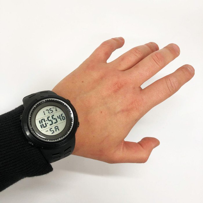 Годинник наручний чоловічий SKMEI 1681BKWT BLACK-WHITE, годинник спортивний. Колір: чорний з білим циферблатом