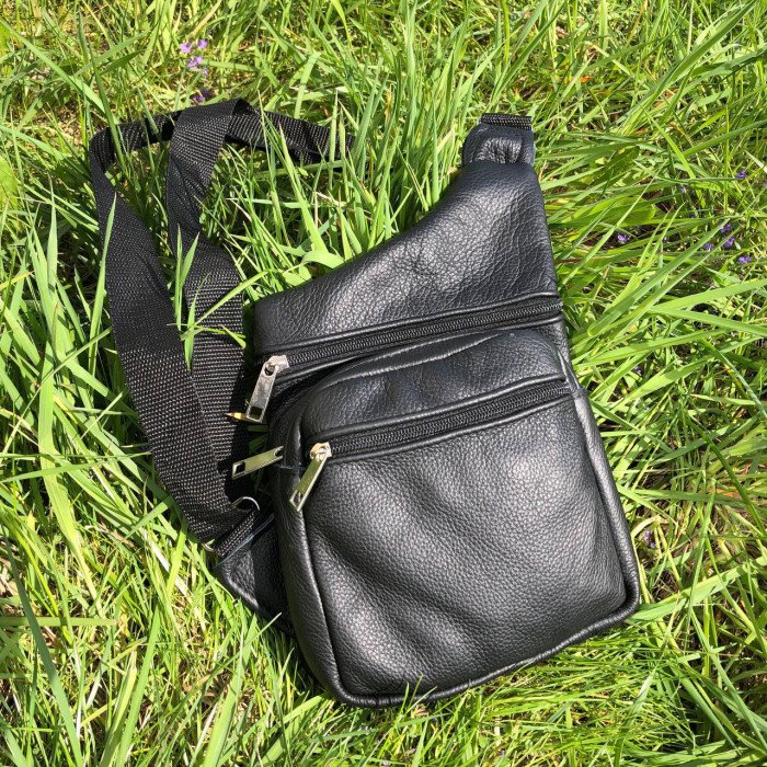 Подарунковий набір 2В1! Сумка шкіряна + професійний ліхтар: POLICE BL-X71-P50