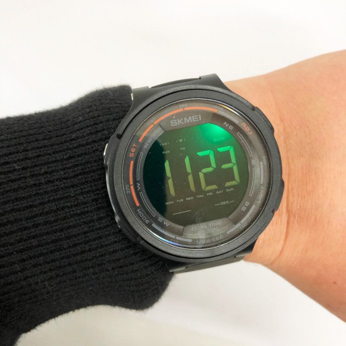 Годинники наручні чоловічі SKMEI 1841BK BLACK, для військовослужбовців, тактичні протиударні. Колір: чорний