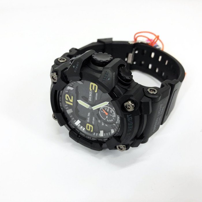 Годинник наручний чоловічий SKMEI 1965BK BLACK, армійський годинник протиударний. Колір: чорний