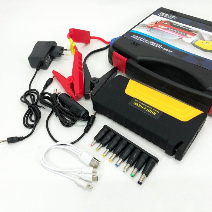 Пристрій для запуску автомобіля 50800 mAh Пускозарядний пристрій для машини Пзу для автомобіля