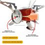 Газовий пальник для їжі, Мініатюрний газовий пальник, Міні плита похідна, Газовий пальник туристичний