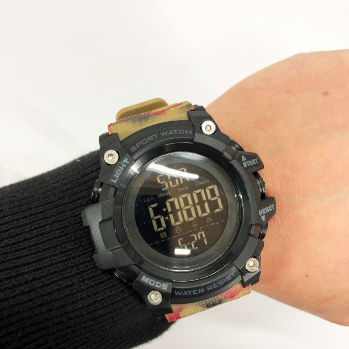 Годинник наручний чоловічий SKMEI 1384CMRD CAMOUFLAGE, фірмовий спортивний годинник. Колір: камуфляж