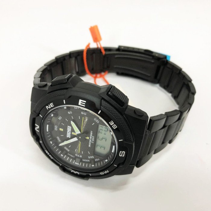 Годинник наручний чоловічий SKMEI 1370BKWT, годинник для військовослужбовців, фірмовий спортивний годинник