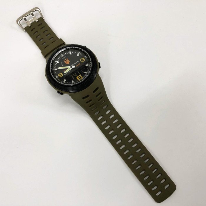 Годинник наручний чоловічий SKMEI 5561/1655AGBK, Протиударний годинник, Годинник для військовослужбовців