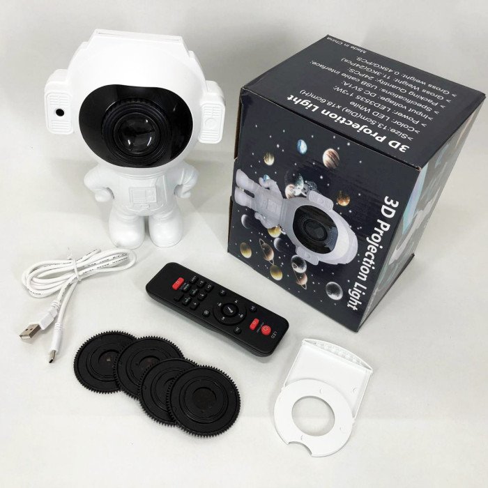 Зірковий 3D проектор Astronaut, Лазерний проектор зоряного неба Космос Проектор зоряного неба в кімнату