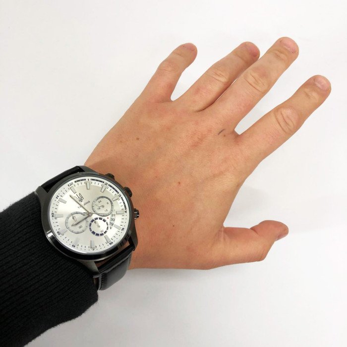 Годинник наручний чоловічий SKMEI 4991/1994SI, Тактичний чоловічий наручний кварцовий годинник, Елегантний годинник