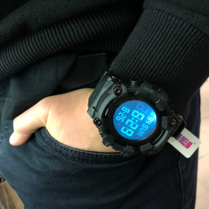 Годинник наручний чоловічий SKMEI 1968BKWT BLACK-WHITE, годинник армійський скмей. Колір: чорний з білим циферблатом