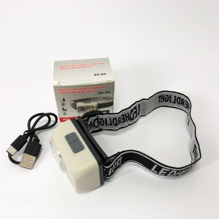 Ліхтар налобний SH-S4-XPE+3SMD, Потужний акумуляторний ліхтарик налобний, Налобний ліхтар яскравий