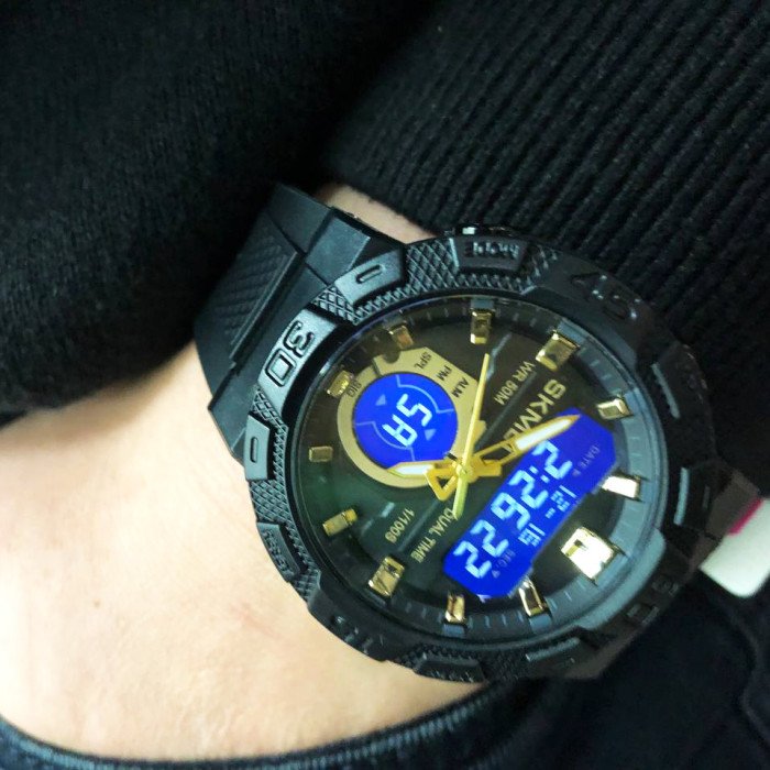 Годинник наручний чоловічий SKMEI 1881GDBK, фірмовий спортивний годинник, оригінальний чоловічий годинник брендовий