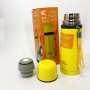 Термос вакуумний Well Done WD-7153Y 350 мл, Якісний термос для дому, Термос похідний. Колір: жовтий