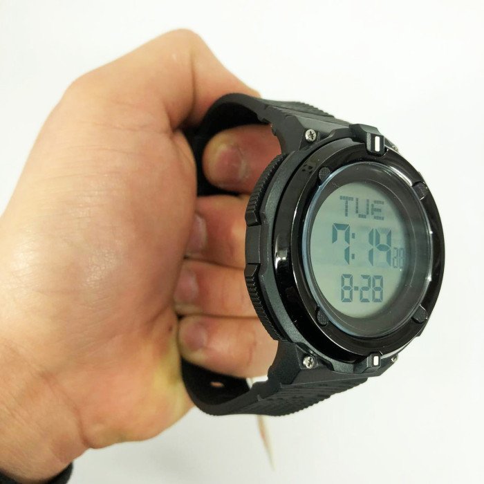 Годинник наручний чоловічий SKMEI 2010BKWT BLACK-WHITE, годинник армійський скмей, годинник спортивний. Колір: чорний