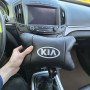 Автодушки 2 шт на підголовник Kia / Кіа, натуральна шкіра, чорні, Підголовник для авто з комфортом