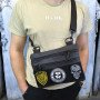 Чоловіча сумка кобура з натуральної шкіри, для скритого носіння з кобурою, чоловічий месенджер