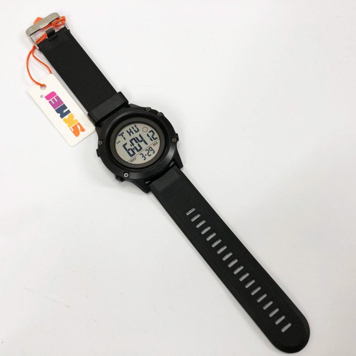 Годинник наручний чоловічий SKMEI 1508BKWT BLACK, годинник наручний електронний тактичний. Колір: чорний