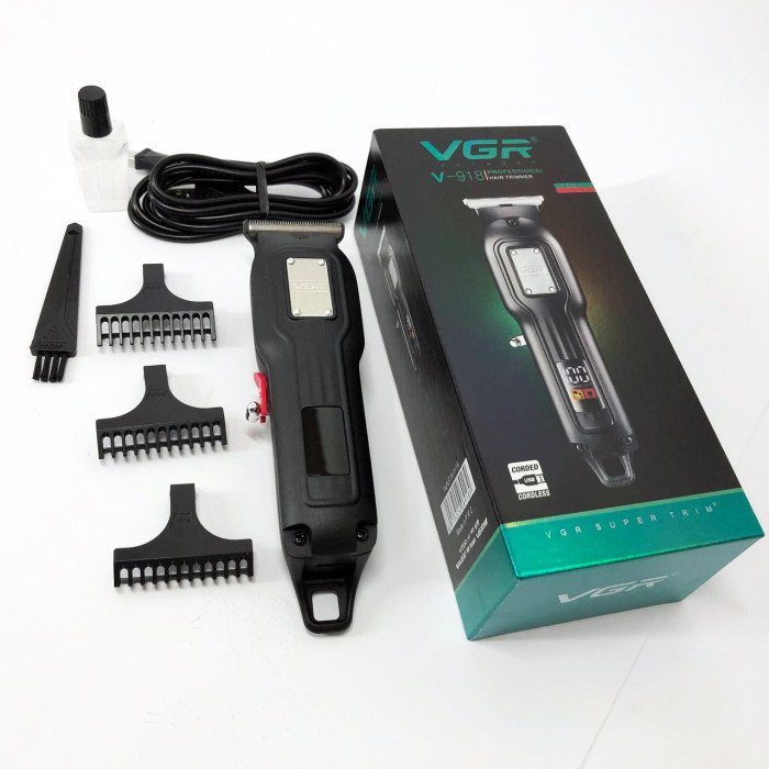Машинка для стрижки волосся VGR V-918, Бездротова електробритва, Машинка для стрижки волосся домашня