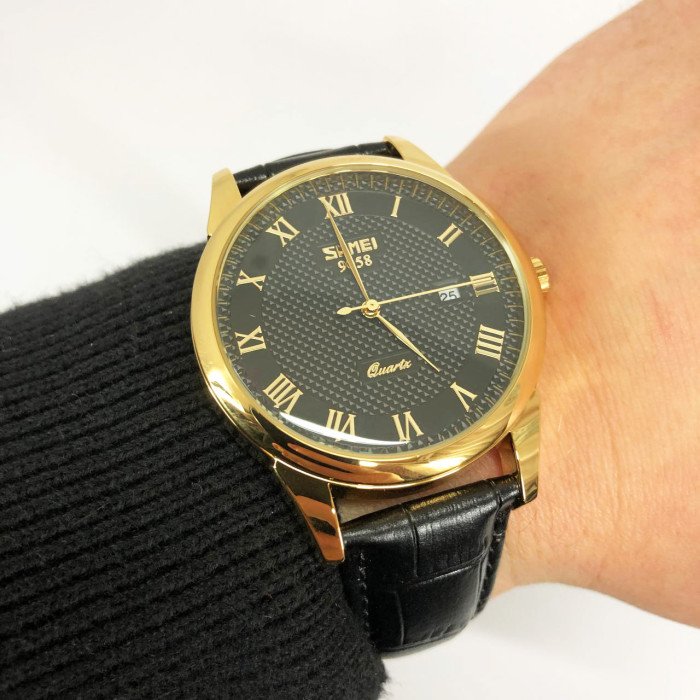 Годинник наручний чоловічий SKMEI 9058LGDBKBK, оригінальний чоловічий годинник, статусний чоловічий наручний годинник