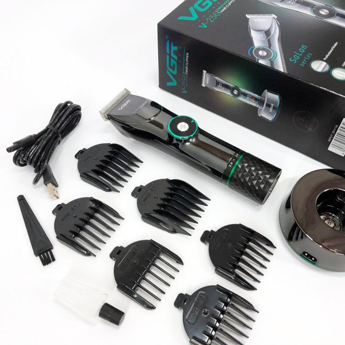 Професійна бездротова машинка для стрижки волосся та бороди VGR V-256, бездротова електробритва